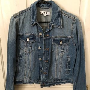 WOMENS /STAY JEAN JACKET LIKE NEW SIZE LARGE